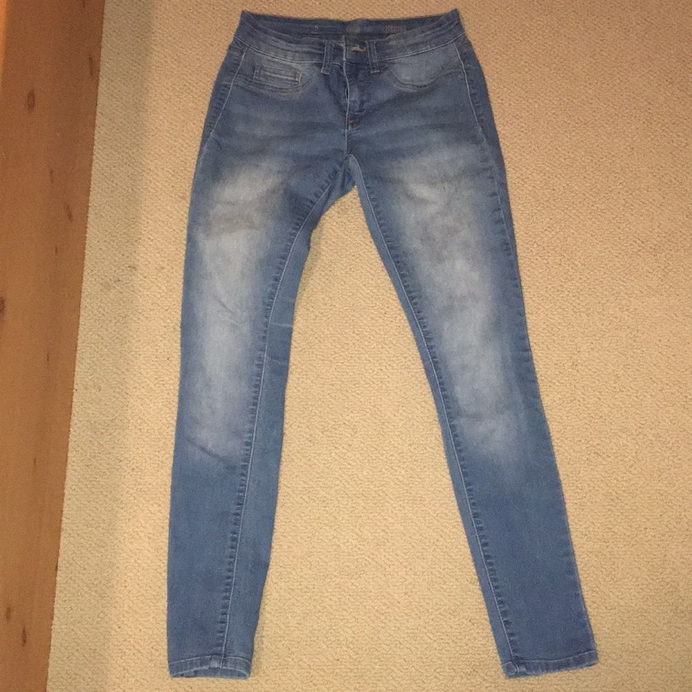 Blue jeggings